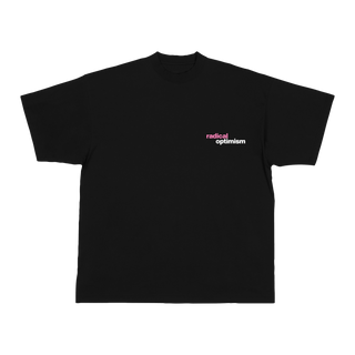 radical optimism | black anz tour tee