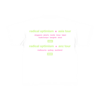 radical Optimism | white anz tour tee